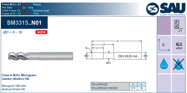 Dao phay SM3315..N01