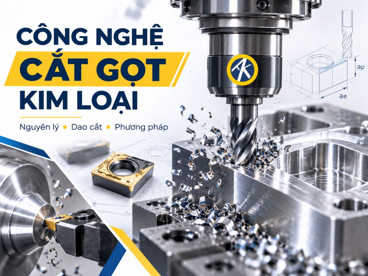 Công nghệ cắt gọt kim loại là gì? Nguyên lý và các phương pháp phổ biến