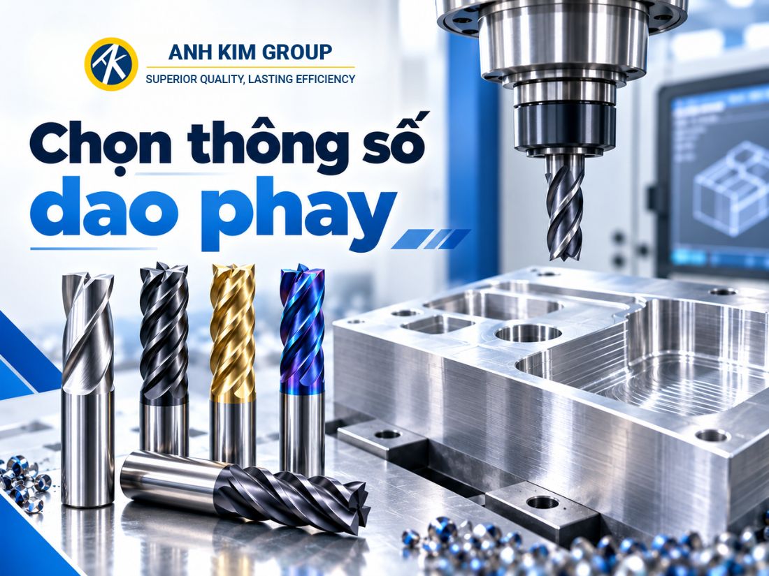 Chọn thông số dao phay như thế nào cho hợp lý