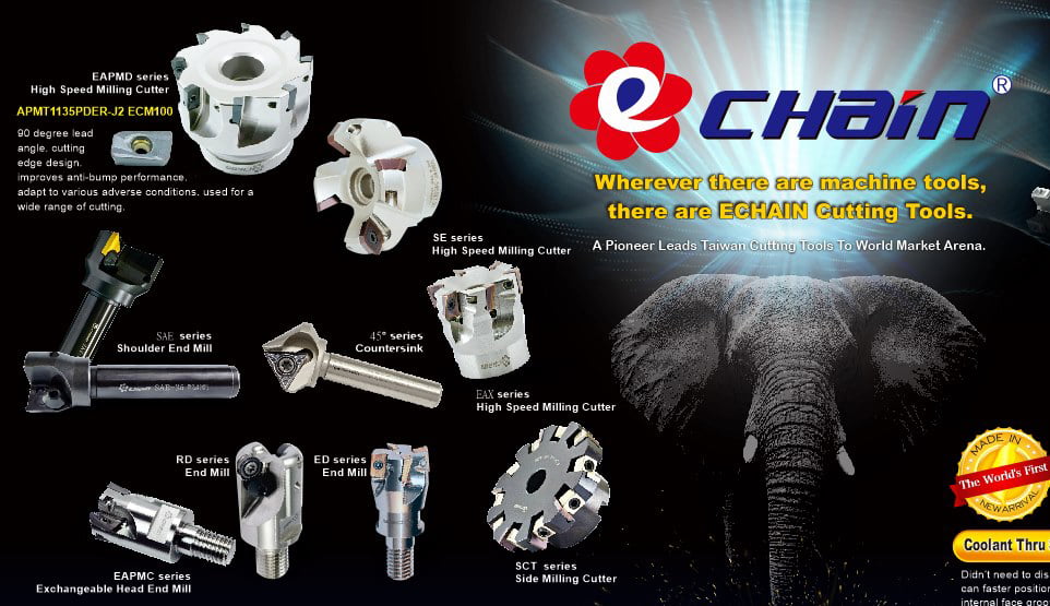 Dao phay gắn mảnh Echain có ưu điểm gì ?