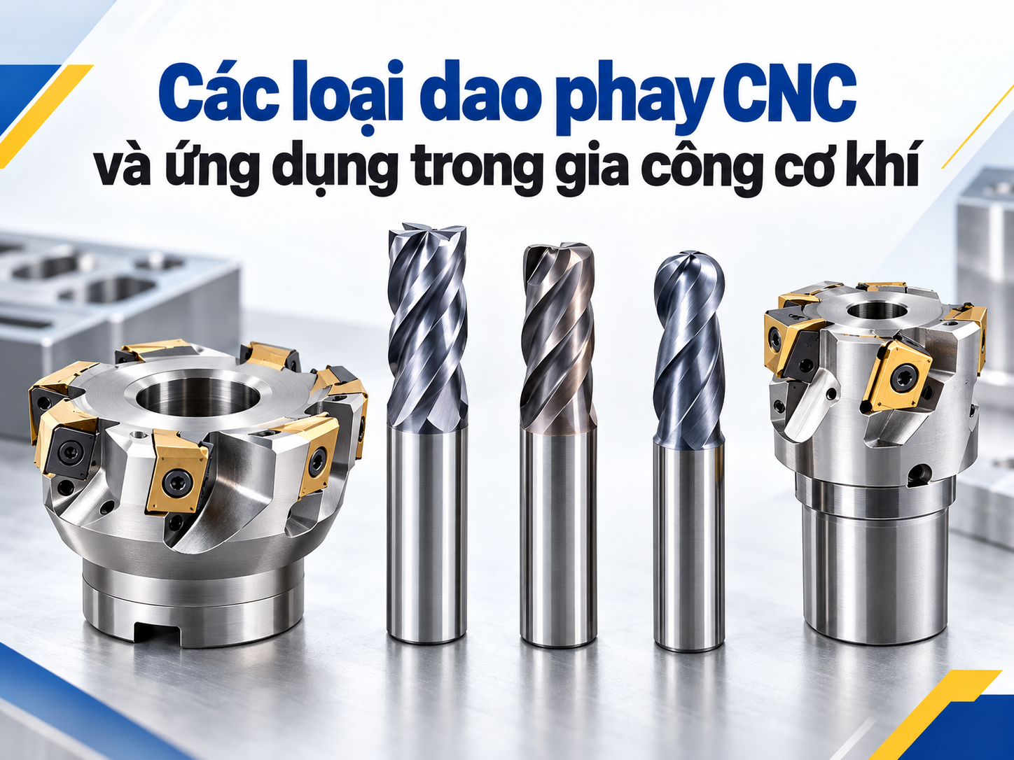 Các loại dao phay CNC và ứng dụng trong gia công cơ khí