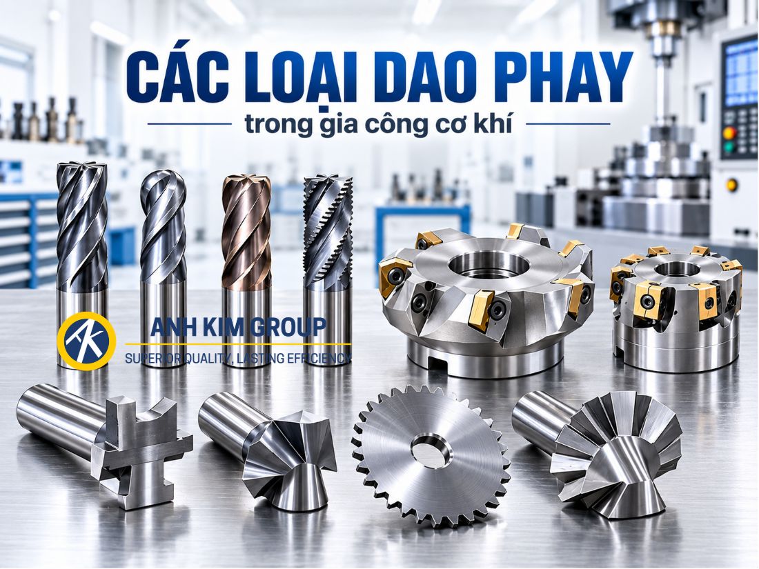 Tìm hiểu những loại dao phay trong gia công cơ khí