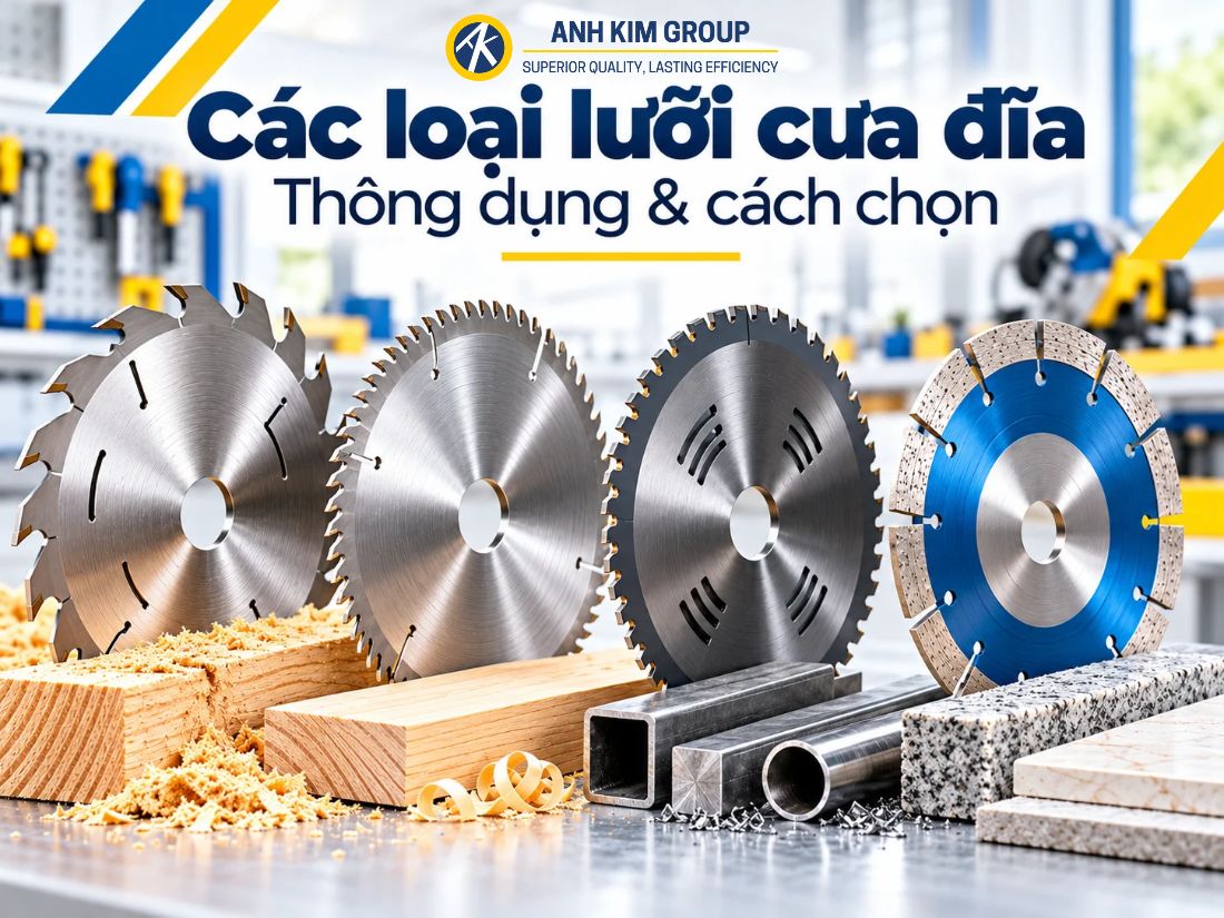 Các loại lưỡi cưa đĩa thông dụng