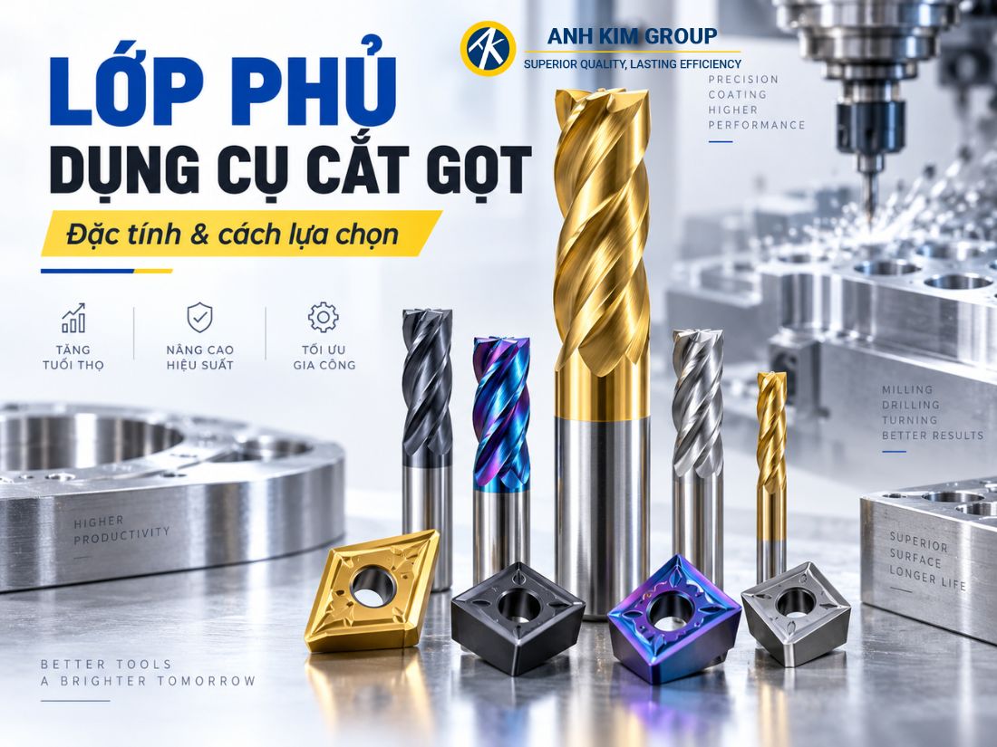 Tìm hiểu về lớp phủ của dụng cụ cắt gọt cơ khí