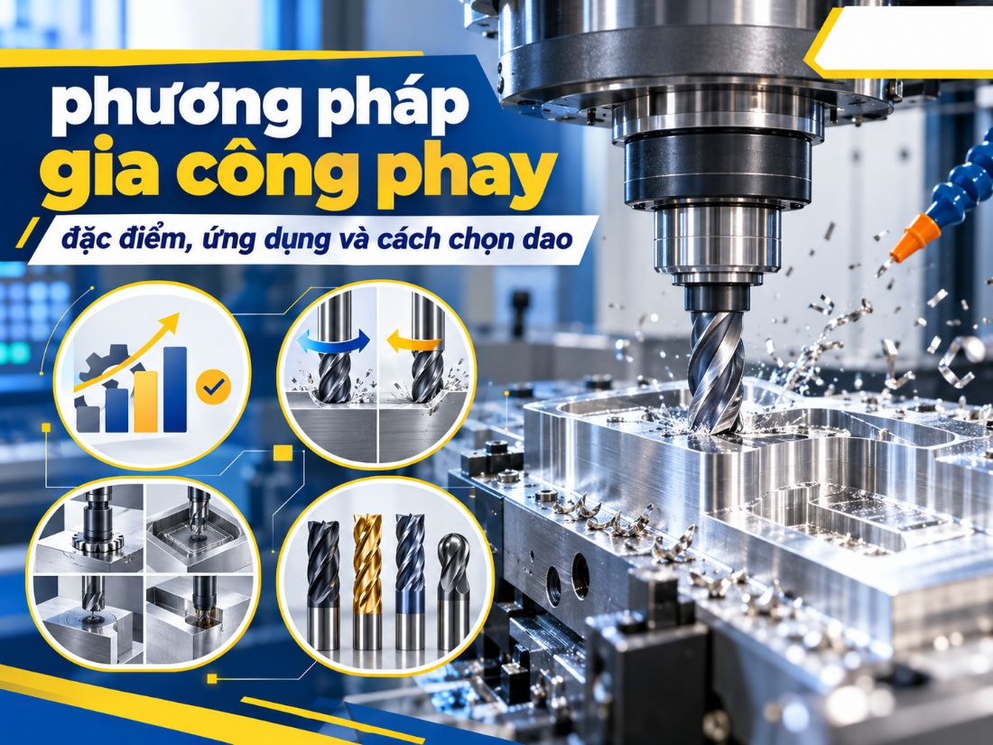 Tổng hợp các đặc điểm của phương pháp gia công phay