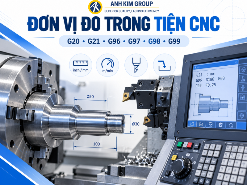 ĐƠN VỊ ĐO TRONG TIỆN CNC
