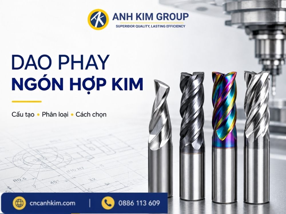 Dao phay ngón hợp kim là gì ?