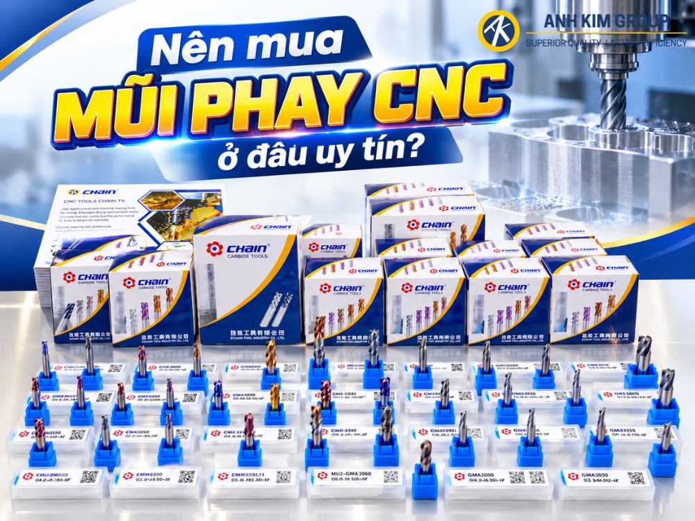 Nên mua mũi phay CNC ở đâu uy tín?