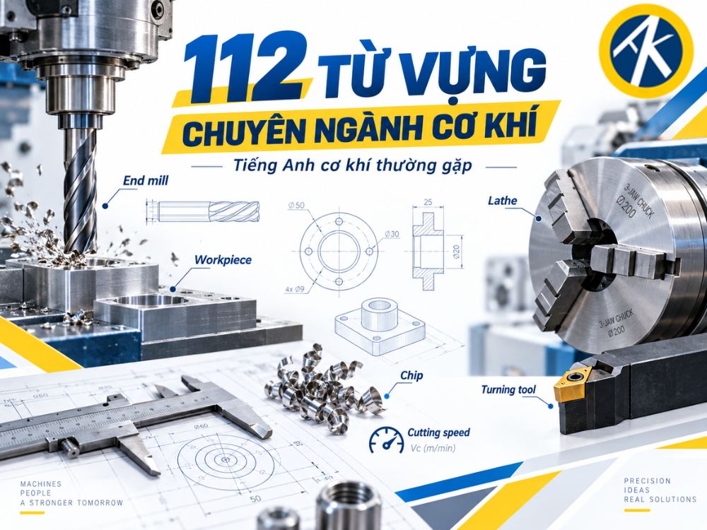 112 TỪ VỪNG CHUYÊN NGHÀNH CƠ KHÍ KHÔNG THỂ BỎ QUA