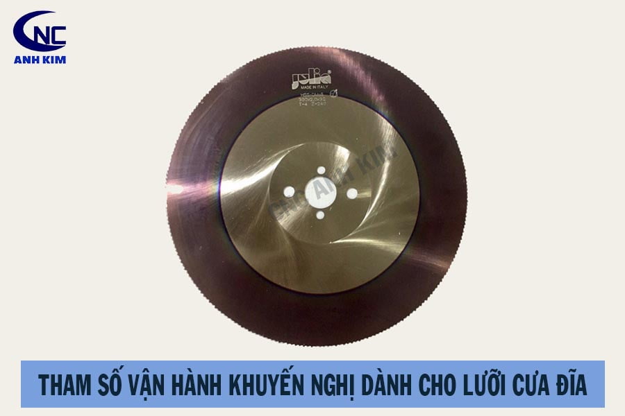 tham so van hanh khuyến nghị lưỡi cưa đĩ