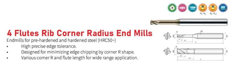 4-Flutes-rib-corner-radius-end-mills-