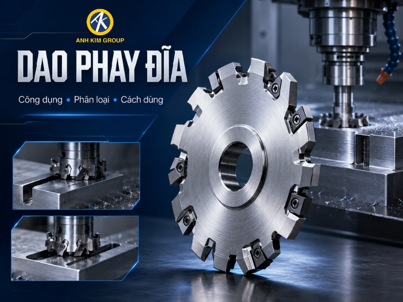 Chức năng dao phay đĩa và ứng dụng trong gia công cơ khí