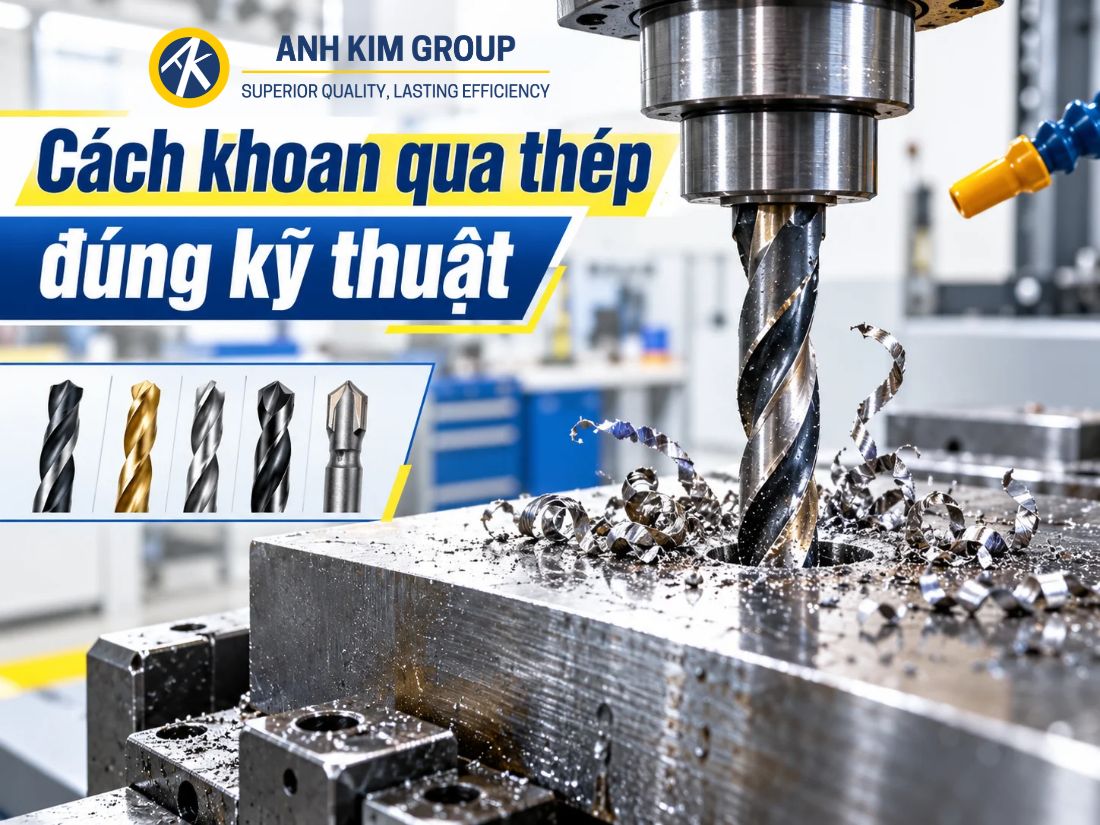Làm thế nào để khoan qua thép? Chia sẻ kiến thức về Mũi Khoan Thép