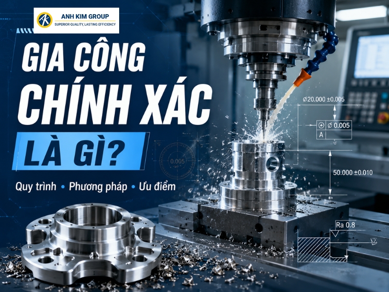 Gia công chính xác là gì? Những ưu điểm của gia công cơ khí chính xác CNC