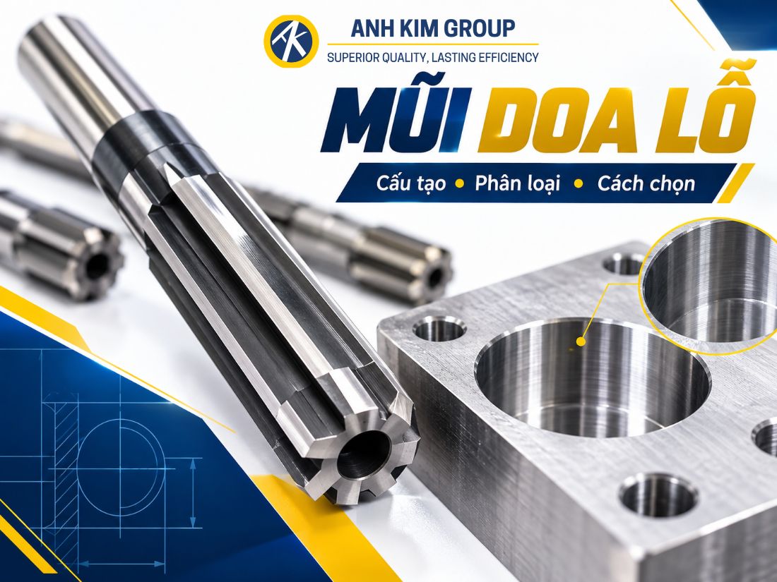 Mũi doa lỗ trong gia công chính xác: Phân loại, ưu điểm và cách sử dụng