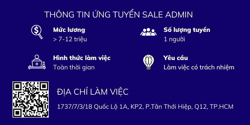 tuyển sale admin không cần kinh nghiệm