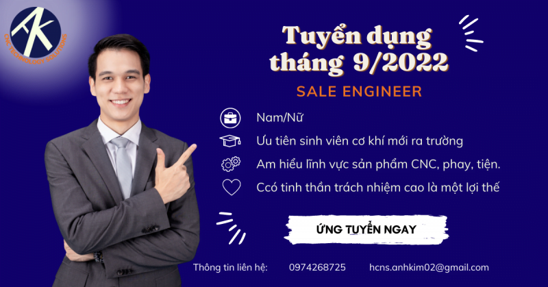 Tuyen nhan vien sale cnc anh kim tuyen dung thang 9 năm 2022