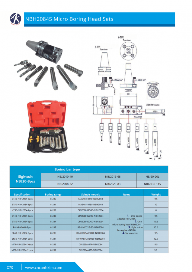 NBJ16 Micro Finishing Boring Kit cnc anh kim 1
