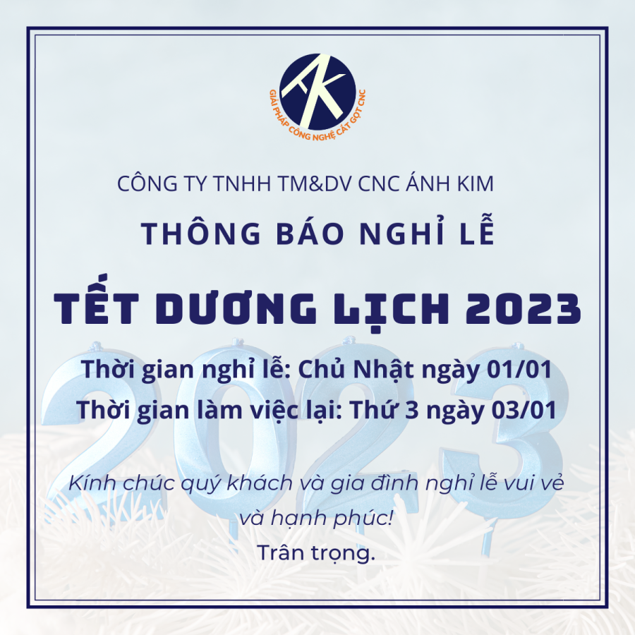 cnc ánh kim tết dương lịch 2023