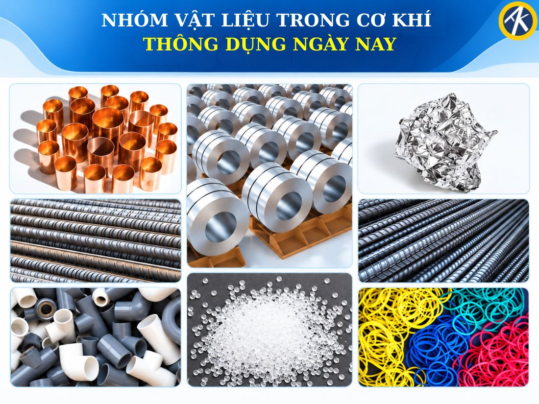 Nhóm vật liệu cơ khí thông dụng hiện nay 
