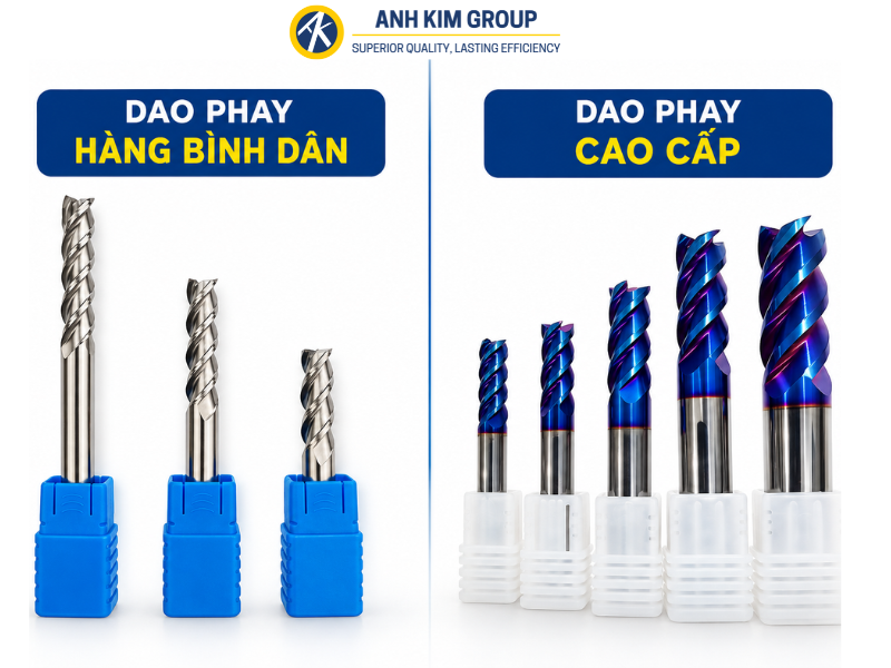 Lựa chọn dao phay hàng cao cấp hay hàng bình dân