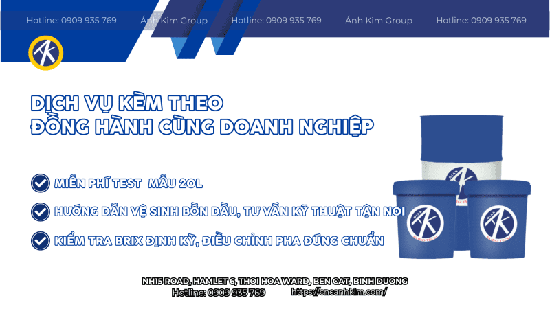 Những dịch vụ đi kèm khi mua dầu VN28-85 tại Tập Đoàn Ánh Kim