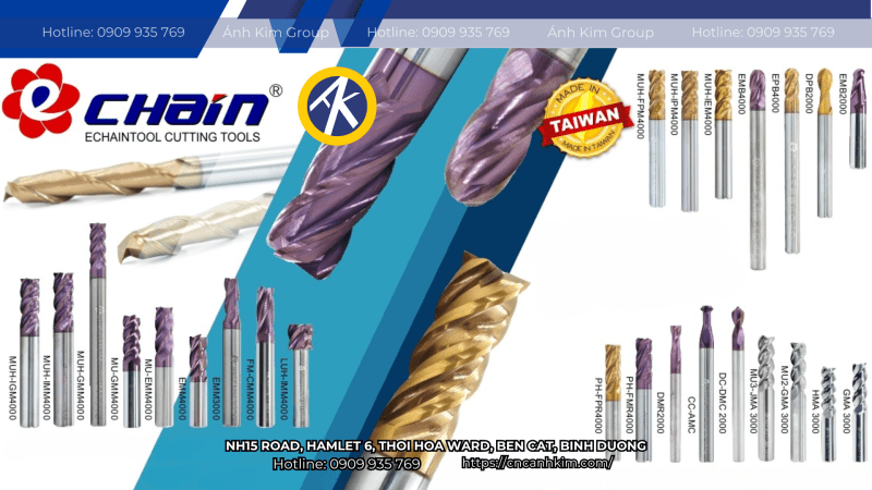 Sản phẩm mũi phay Echain