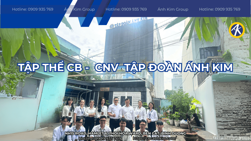 Toàn thể cán bộ, công nhân viên Tập Đoàn Ánh Kim CNC