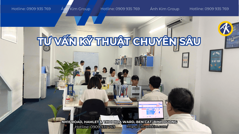 Tập Đoàn Ánh Kim CNC tư vấn kỹ thuật cực kỳ chuyên sâu