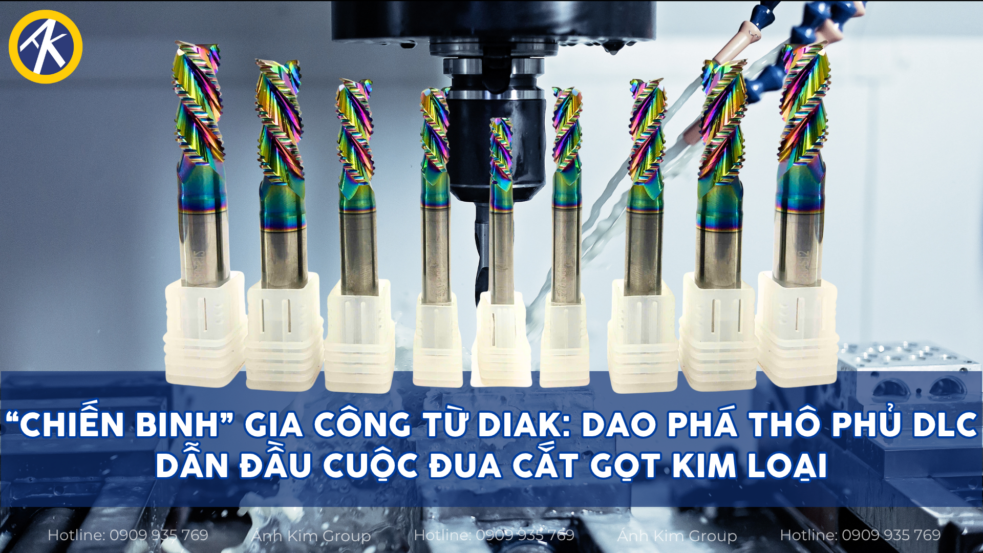 “Chiến Binh” Gia Công Từ Diak: Dao Phá Thô Phủ DLC Dẫn Đầu Cuộc Đua Cắt Gọt Kim Loại