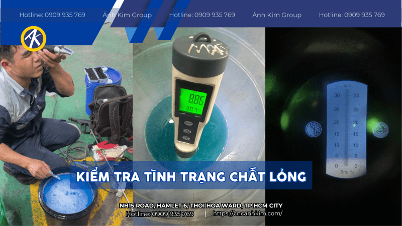 Kiểm tra tình trạng chất lỏng cắt 