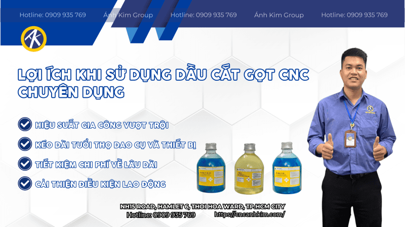 Lợi ích khi sử dụng dầu cắt gọt chuyên dụng