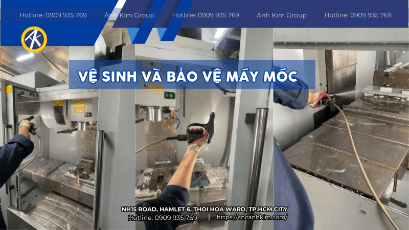 Vệ sinh và bảo vệ máy móc trước lễ