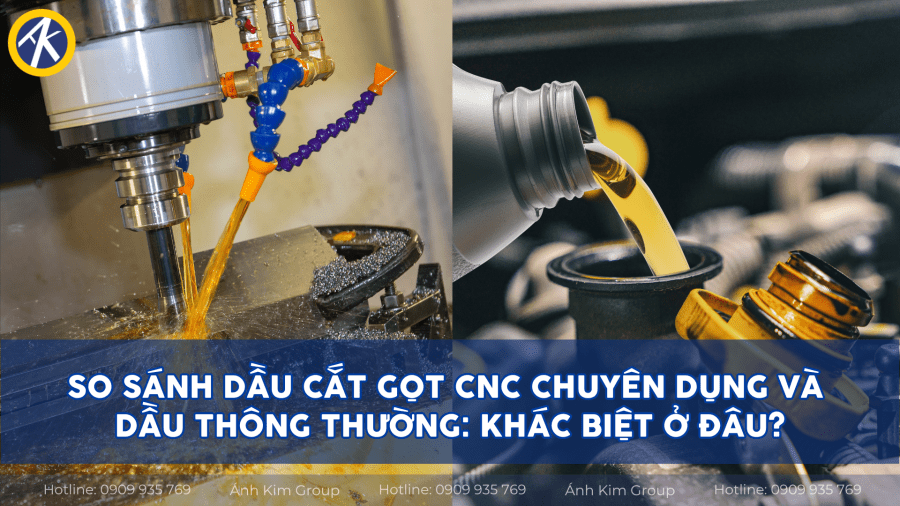 Thumbnail só sánh dầu cắt gọt cnc chuyên dụng và dầu thông thường