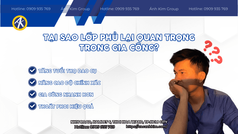 Tại sao lớp phủ dao phay lại quan trọng trong gia công