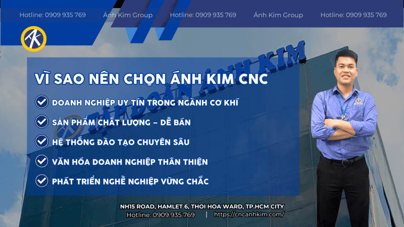 Vì sao bạn nên chọn ánh kim cnc