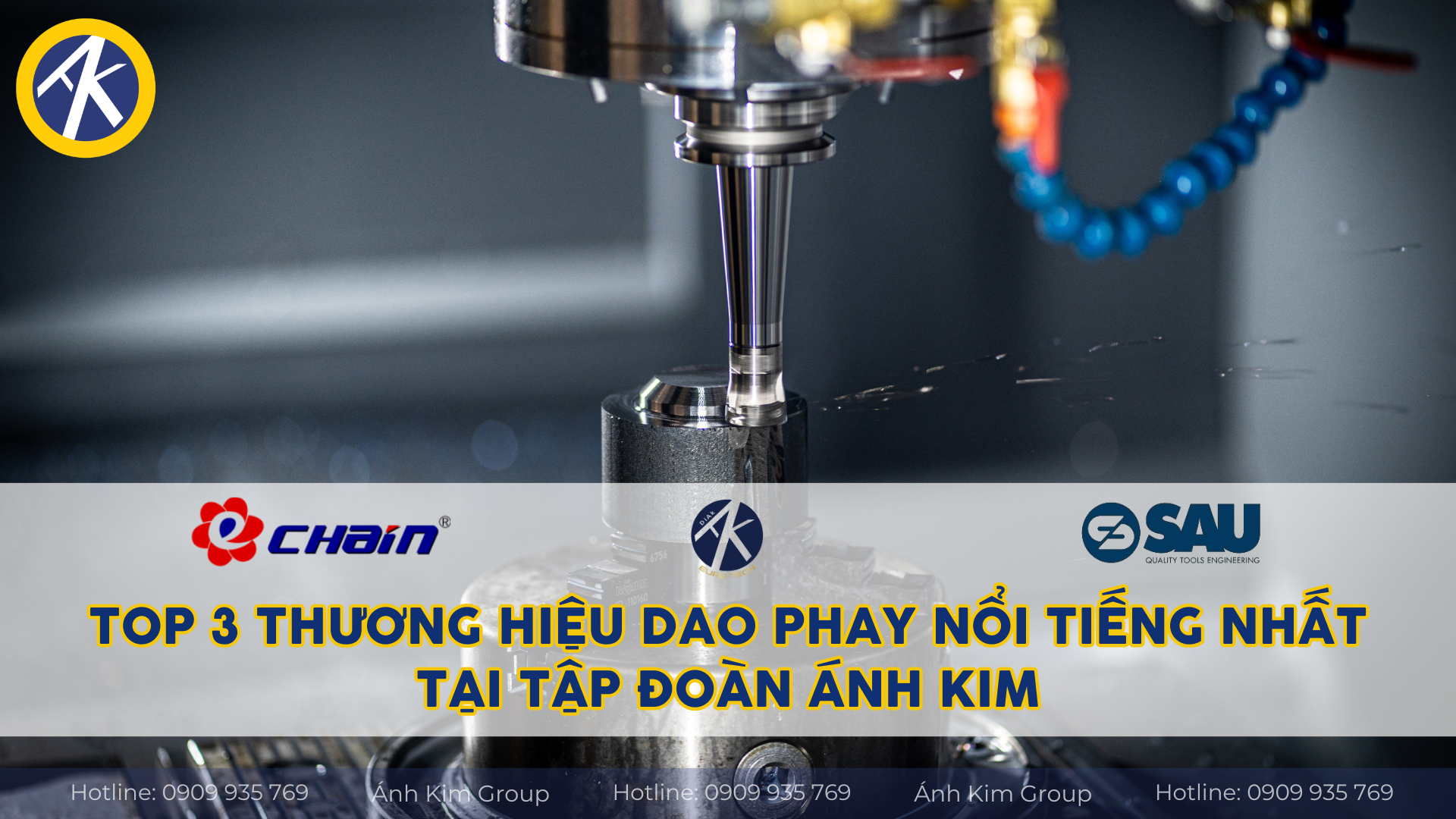 Top 3 Thương Hiệu Dao Cụ Cắt Gọt Nổi Tiếng Nhất Tại Tập Đoàn Ánh Kim