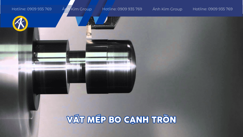 Vát mép cạnh bo tròn
