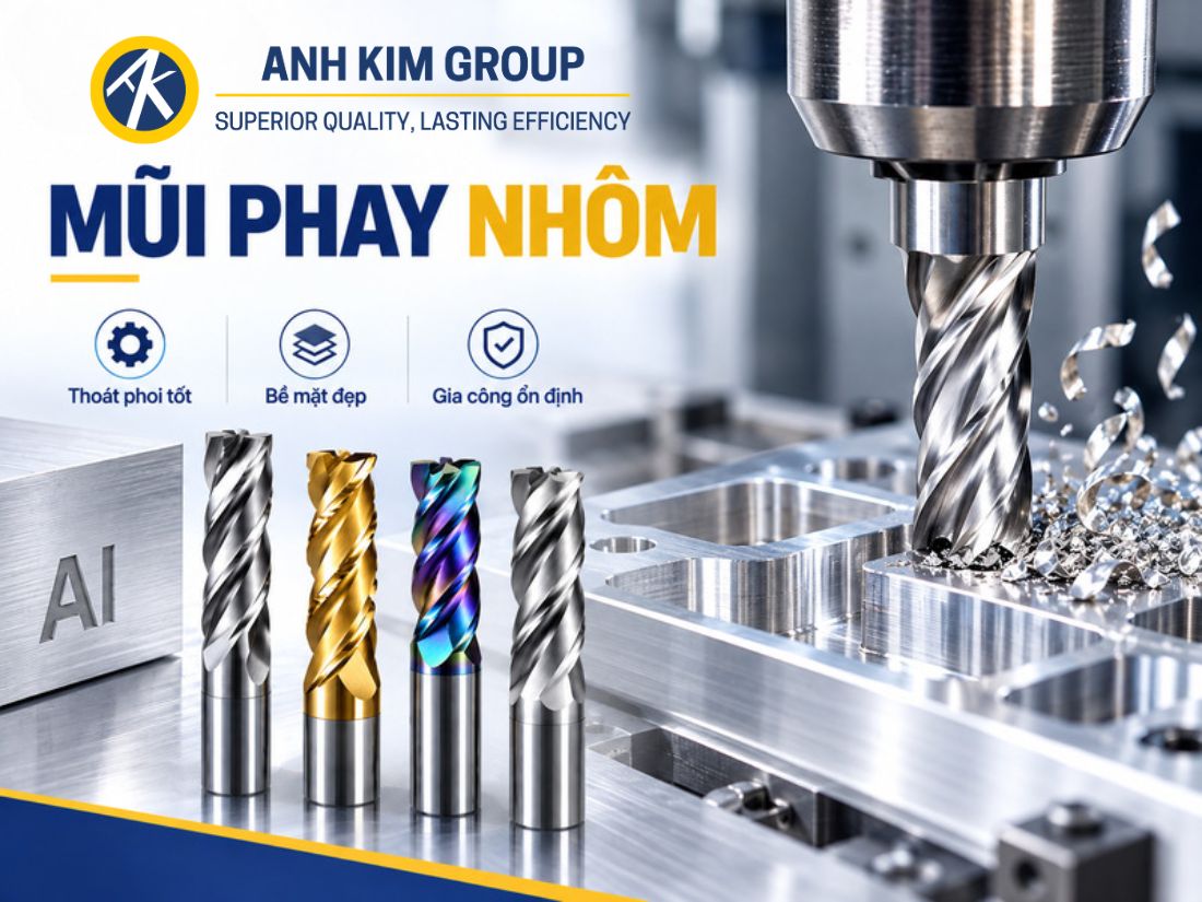 Aluminum: Hướng dẫn gia công bằng mũi phay nhôm
