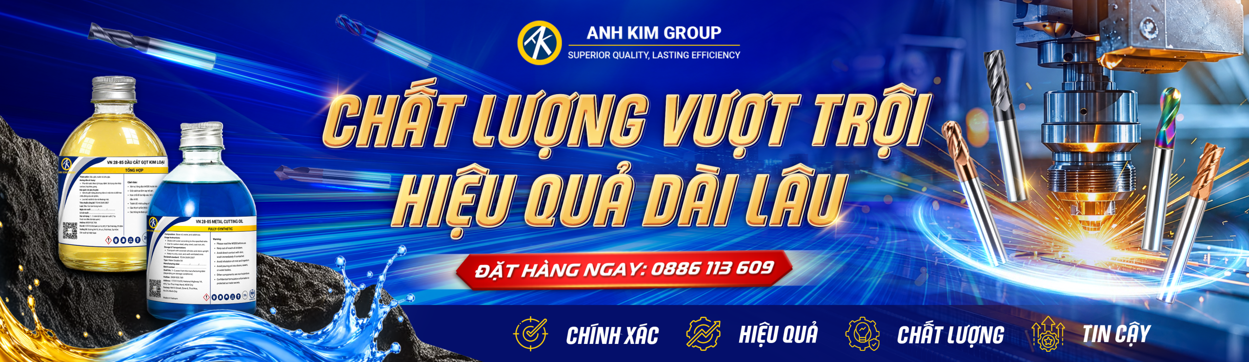 CNC ÁNH KIM chuyên cung cấp giải pháp dao cụ cắt gọt chất lượng
