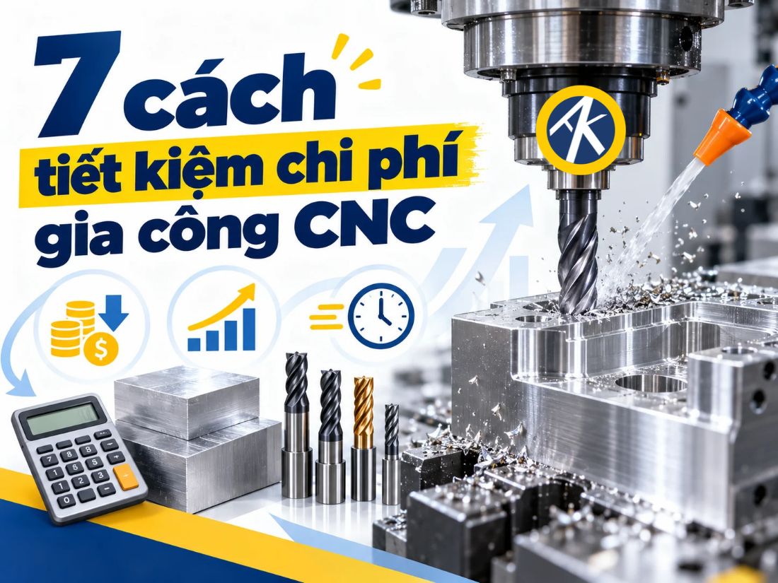 7 cách giúp tiết kiệm chi phí gia công CNC hiệu quả