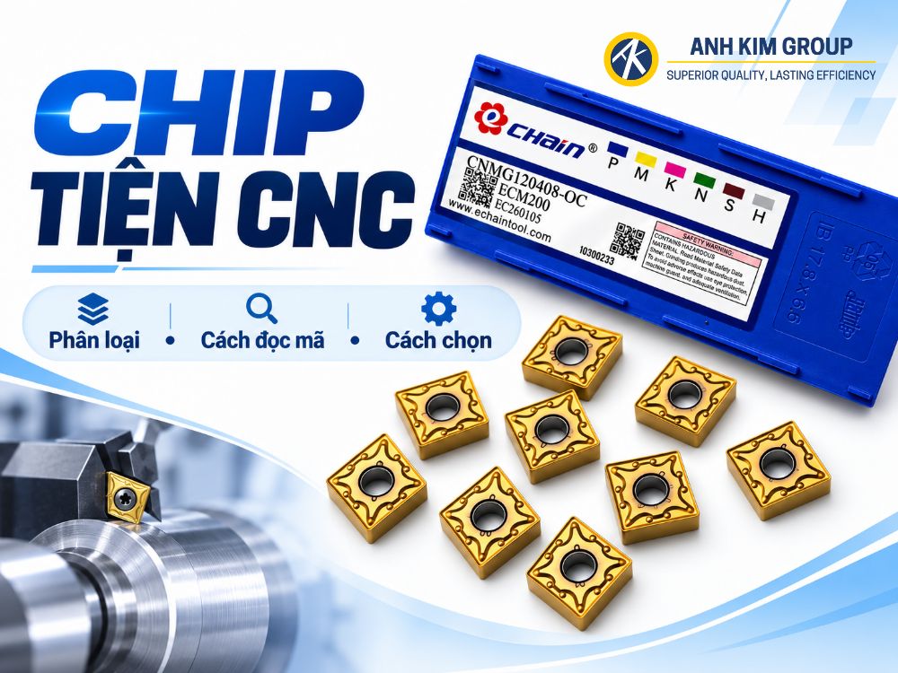 Chip tiện là gì? Các loại chip tiện CNC và cách chọn phù hợp