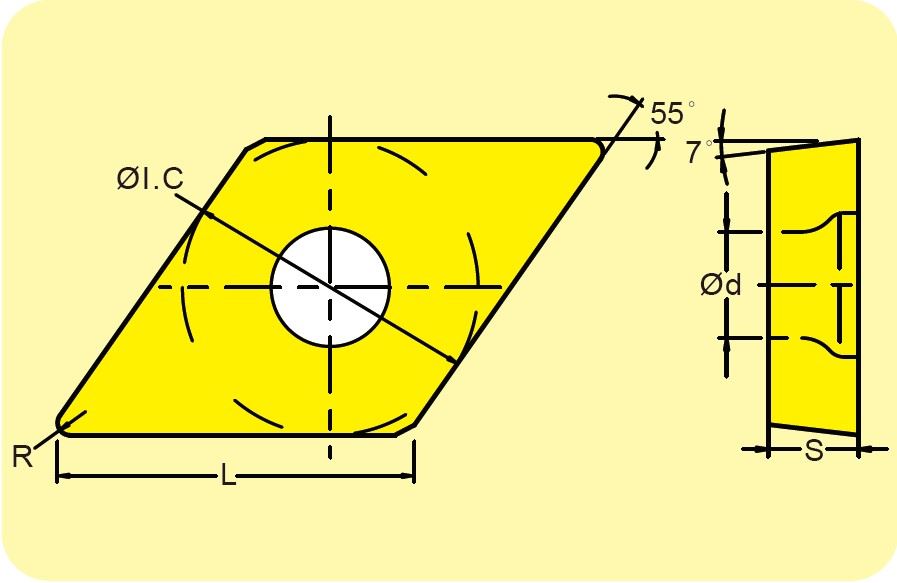 Chip tiện DCMT11T308-JO ECM300