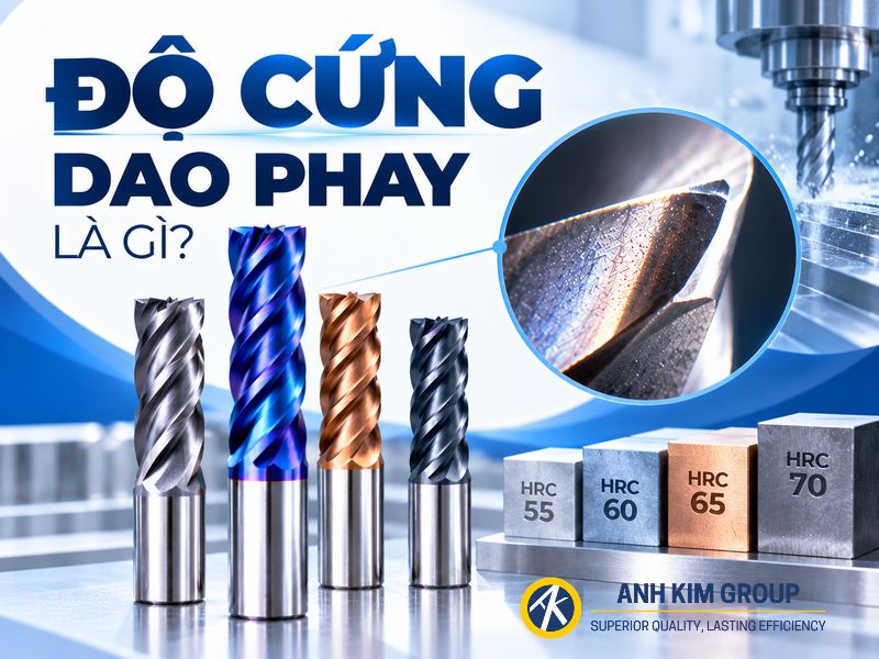 Độ cứng dao phay là gì? Cách chọn dao phay theo HRC
